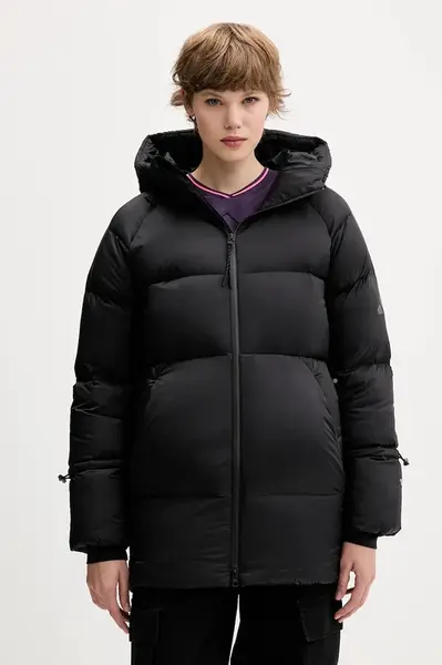 Péřová bunda adidas Myshelter černá barva, zimní, oversize, JN1998