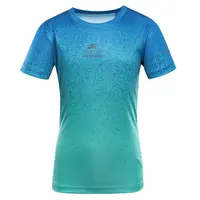 Dětské rychleschnoucí triko alpine pro rifo modrá/tyrkysová 140-146