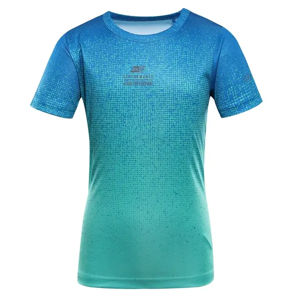 Dětské rychleschnoucí triko alpine pro rifo modrá/tyrkysová 140-146