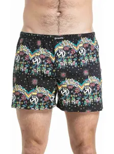 Pánské trenýrky meatfly agostino double pack černá/modrá l