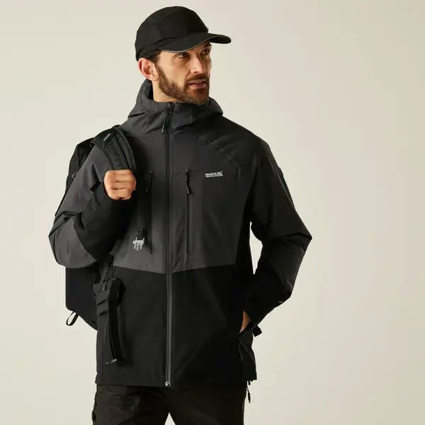 Pánská bunda regatta highton šedá/černá m