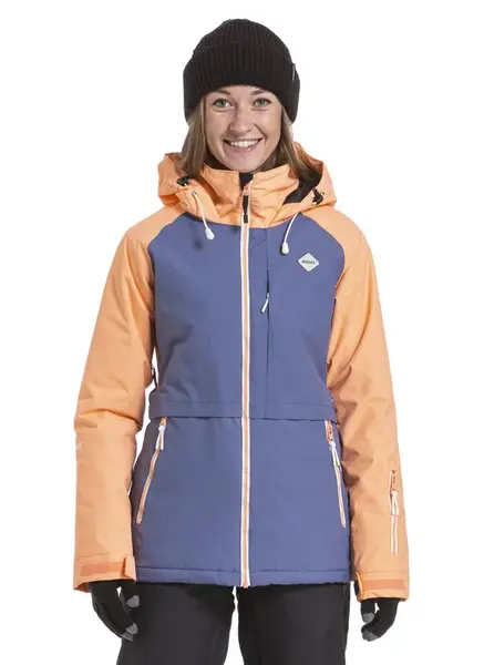 Nugget snowboardová bunda Trish Papaya Fjord Blue | Oranžová | Velikost XS