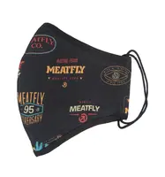 Meatfly rouška Fighter Badges Color | Černá | Velikost One Size