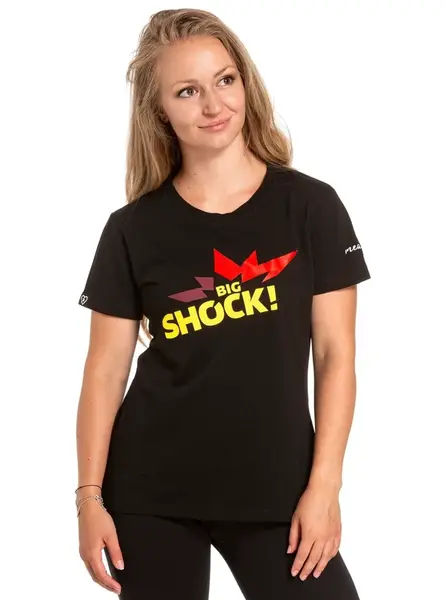Meatfly dámské tričko Big Shock! Black | Černá | Velikost M | 100% bavlna