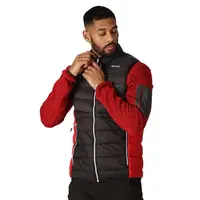 Pánská prošívaná vesta regatta harrock ii šedá/červená m