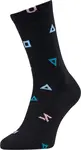 Unisex cyklo ponožky silvini dogana černá/tyrkysová 36-38