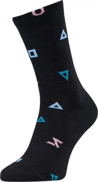 Unisex cyklo ponožky silvini dogana černá/tyrkysová 36-38