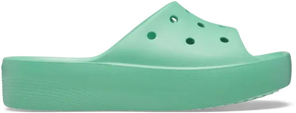 Dámské pantofle crocs classic platform světle zelená 37-38