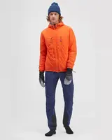 Pánská větruodolná bunda silvini lupo oranžová/modrá s