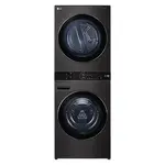 LG WashTower, Černá/šedá,17/16 kg, 1100 ot./min, TurboWash™360°