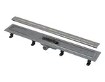 Alcadrain Odtokové žlaby - Sprchový žlab Simple 95 cm, s nerezovým okrajem, s roštem, nerez mat APZ18-950M