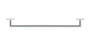 Duravit Karree - Držák ručníků, délka 60 cm, chrom 0099591000