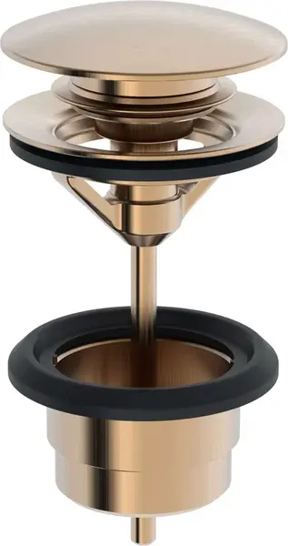 Hansa Příslušenství - Umyvadlová výpusť Push-Open, broušený bronz 0764010081