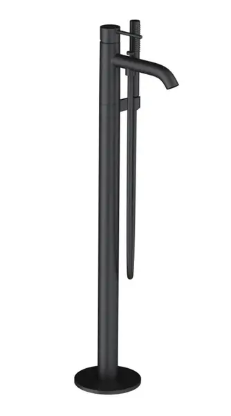 Kludi Bozz - Vanová baterie do podlahy, s příslušenstvím, matná černá 385903976