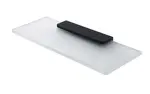 Nimco Maya - Polička, 30 cm, matné sklo/černý mat MAC 29091B-30-90