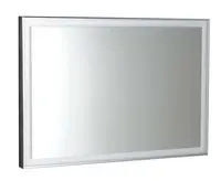 Sapho Luminar - Zrcadlo v rámu 90x50 cm, s LED osvětlením, chrom NL559