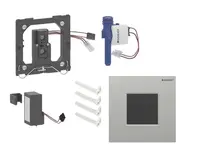 Geberit - Elektronické ovládání splachování pisoárů typ 01, bateriové napájení, easy to clean, Bluetooth, matný chrom 116.094.JQ.1