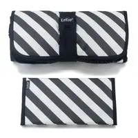 KipKep prebaľovací set NAPPER COMBI-SET Black Stripes (kožúšok)