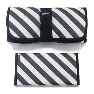 KipKep prebaľovací set NAPPER COMBI-SET Black Stripes (kožúšok)