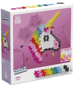 Plus-Plus stavebnice Skládej podle čísel - Jednorožec 250 dílků