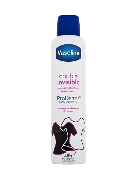 Vaseline Double Invisible antiperspirant ve spreji 250 ml