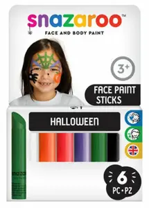 Tužky na obličej 6 barev Snazaroo – Halloween