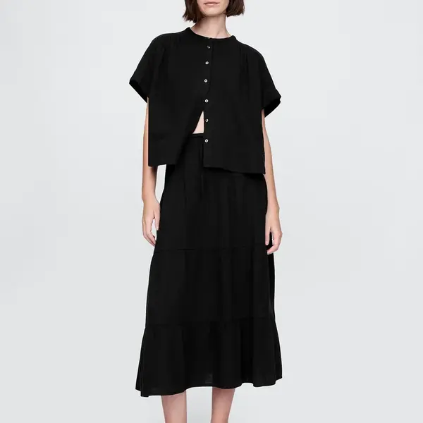 GAP Mušelínová maxi sukně - Dámské