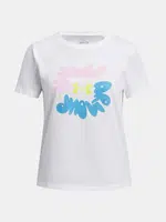 Dívčí tričko Under Armour UA Bubble Wordmark SS - Holky