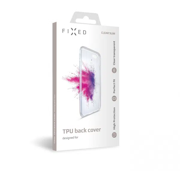 Silikonové pouzdro FIXED pro Xiaomi Mi 10 Pro, transparentní