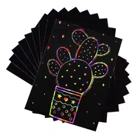 Two Trees Rainbow Magic Scratch Paper for Laser Engraving 25cm*18cm - 40pcs
