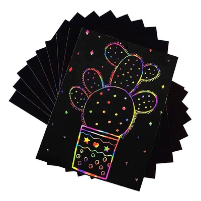 Two Trees Rainbow Magic Scratch Paper for Laser Engraving 25cm*18cm - 40pcs