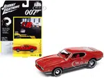 1971 Ford Mustang Mach 1 Bright Red with Black Bottom (James Bond 007) "Diamonds Are Forever" (1971) Movie "Pop Culture" Series 1/64 Diecast Model Ca
