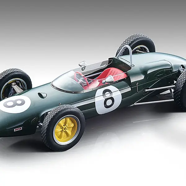 Lotus 21 8 Jim Clark 3rd Place Formula One F1 French GP (1961) Limited Edition to 210 pieces Worldwide 1/18 Model Car by Tecnomodel