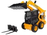Komatsu SK820 Skid Steer Loader Yellow with Bucket and Fork 1/25 Diecast Model by Universal Hobbies