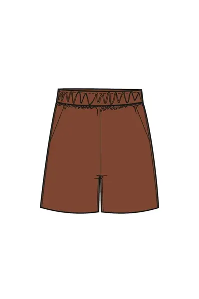 Marisse Women's Shorts L-Sh-4013 Brown