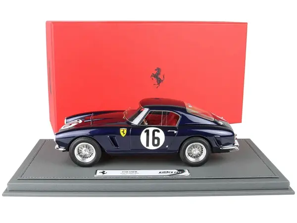 Ferrari 250 SWB 16 Fernand Tavano - "Loustel" (Pierre Dumay) Winner GT3.0 "24 Hours of Le Mans" (1960) with DISPLAY CASE Limited Edition to 99 pieces