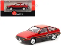 Toyota Sprinter Trueno (AE86) RHD (Right Hand Drive) Red and Black with Red Interior "J Collection" Series 1/64 Diecast Model by Tarmac Works