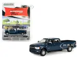2023 Ram 2500 Bighorn Crew Cab 4x4 Pickup Truck Patriot Blue Metallic "Showroom Floor" Series 5 1/64 Diecast Model Car by Greenlight
