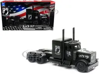 Peterbilt Custom Truck Black Out "POW-MIA You Are Not Forgotten" 1/32 Diecast Model by New Ray