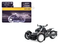 Can-Am Ryker Rally 3-Wheel Motorcycle Ghost Black 1/32 Diecast Model by BRP Models