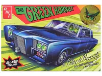 Skill 2 Model Kit Black Beauty "The Green Hornet" (19661967) TV Series with Green Hornet and Kato Figures 1/25 Scale Model by AMT