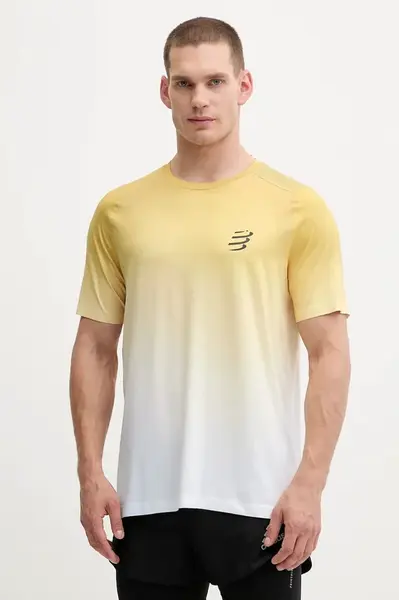 Běžecké tričko Compressport Performance modrá barva, ATSM4920