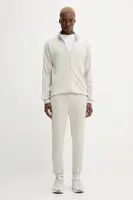 Tepláková souprava adidas 3-Sripes pánská, béžová barva, JX5519