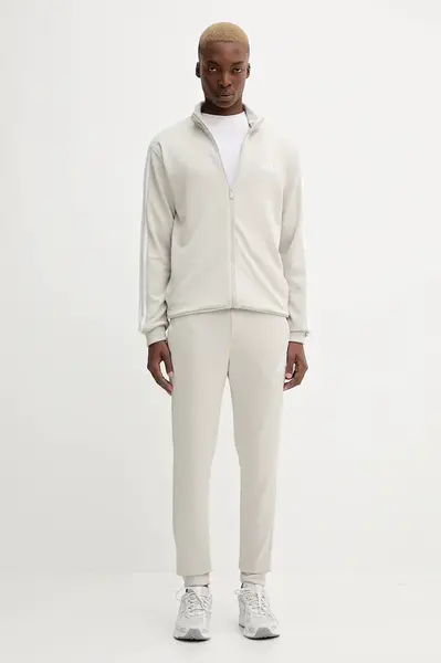 Tepláková souprava adidas 3-Sripes pánská, béžová barva, JX5519