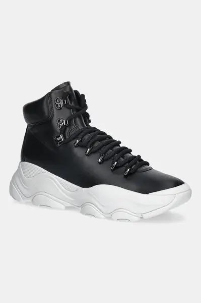 Kožené boty Michael Kors Atlas pánské, černá barva, 42F5ATFB5L.001