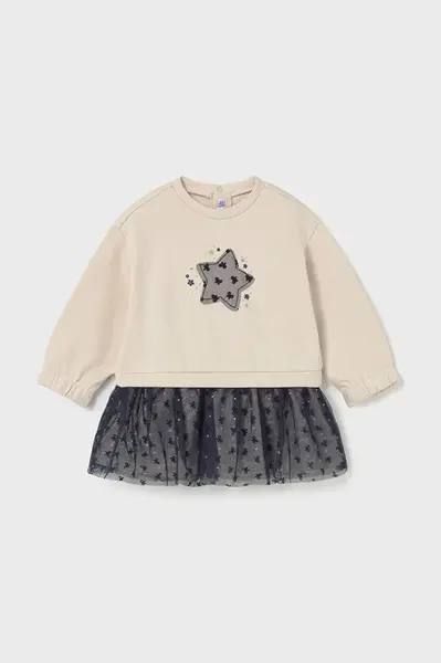 Kojenecké šaty Mayoral modrá barva, mini, áčková, 2912