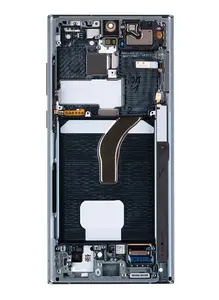 LCD + dotyková deska + přední kryt pro Samsung Galaxy S22 Ultra, green ( Service Pack)