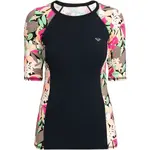 Roxy LYCRA PRINTED Dámské surfovací triko, černá, velikost