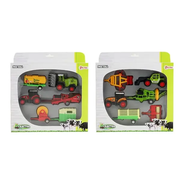 Traktorová sada- kovová-Toi Toys