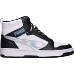 Puma REBOUND V6 MID SPACE BELLE JR Dětské kotníkové tenisky, bílá, velikost 36